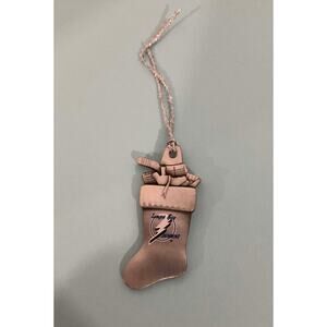 Tampa Bay Lightning Silver Stocking Ornament